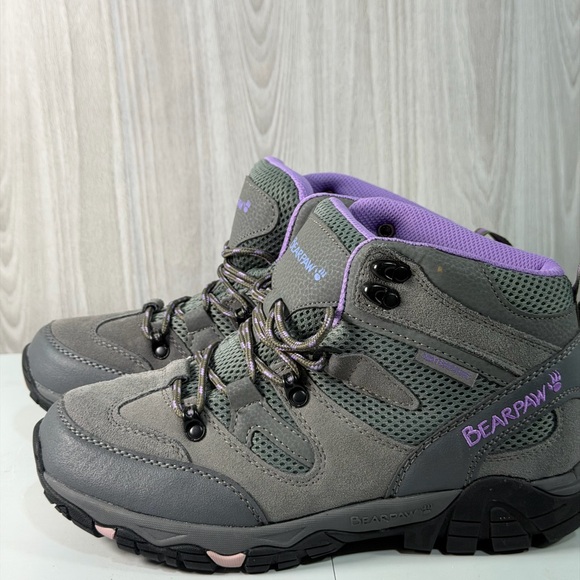 Bearpaw Corsica Women's Waterproof Hiking Winter Boots Size 10 M Gray Purple - Picture 3 of 8